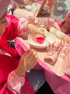 Picture of the Spa Package where the makeup tools are nicely set up on a table.